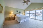 BEDROOM 1 - MASTER SUITE WITH KING BED & A BEAUTIFUL LAKEVIEW 